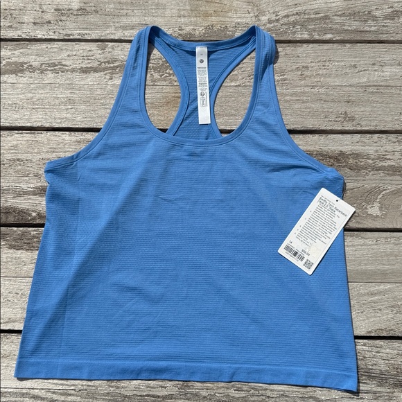 Lululemon Swiftly Tech Racerback Tank Top Pool Party blue size 14 NWT - Picture 1 of 8
